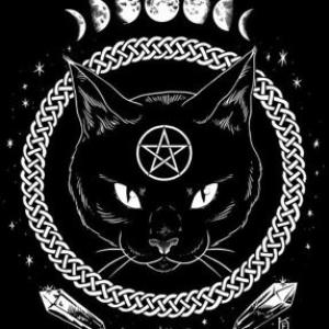 Toalhas para Leitura de Oráculos ou Altar Ritualístico – Tecido Oxford - Gatinho