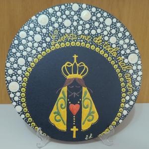 Mandala em Pontilhismo de Nossa Senhora