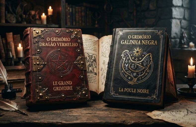 O Segredo dos Grimórios: Dragão Vermelho e Galinha Negra