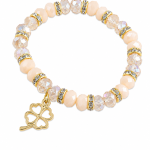 Bracelete Trevo Marfim