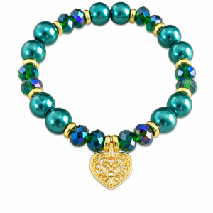 Bracelete Verde Coração