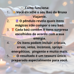 Baú da Bruxa Viajante Proteção – Seu Tesouro Mágico Personalizado!