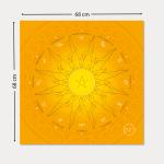 Toalha Witcharts Mandala Astrológica Amarela