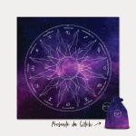 Toalha Witcharts Mandala Astrológica Roxa
